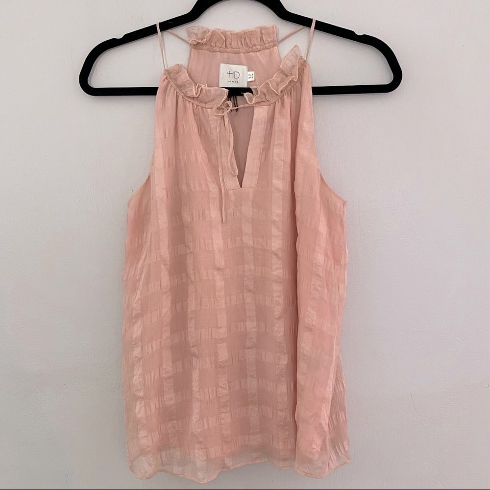 HD in Paris Silk Shadow Pane Tank Top